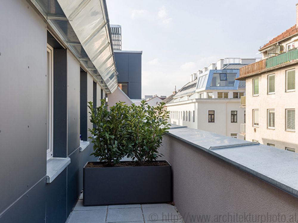 Dachgeschossaussicht claud architekten Architektur Projekt Wien Brandstätter