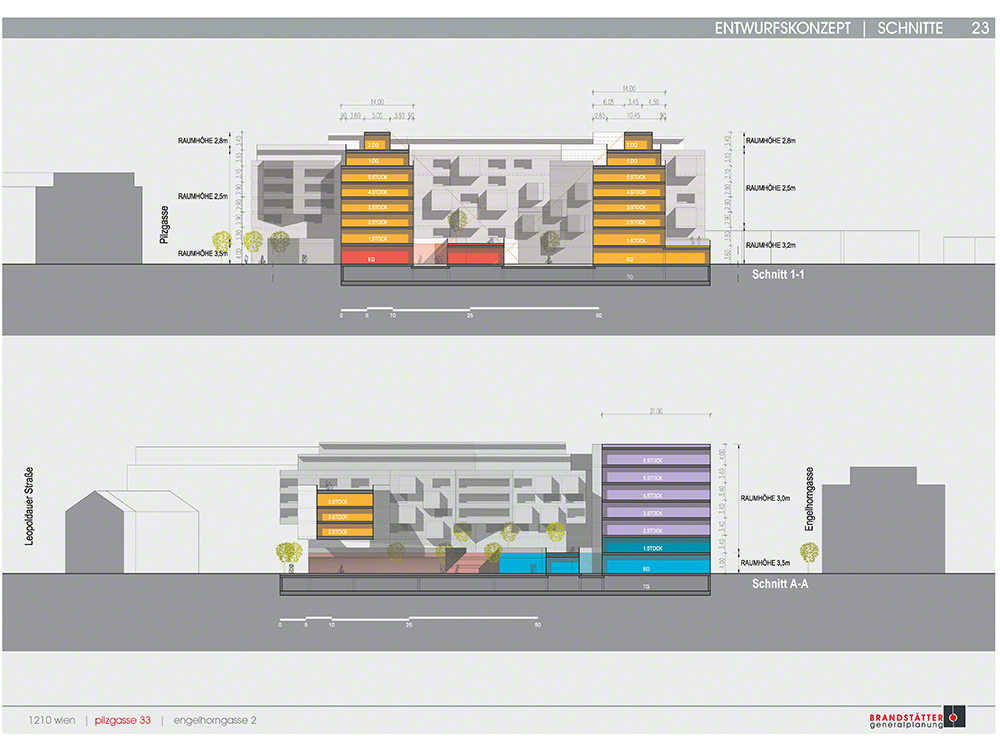 Schnittstelle 21 Entwurfskonzept der städtebaulichen Studie Wohn:Gewerbe:Park by CLAUD-Urbanisme