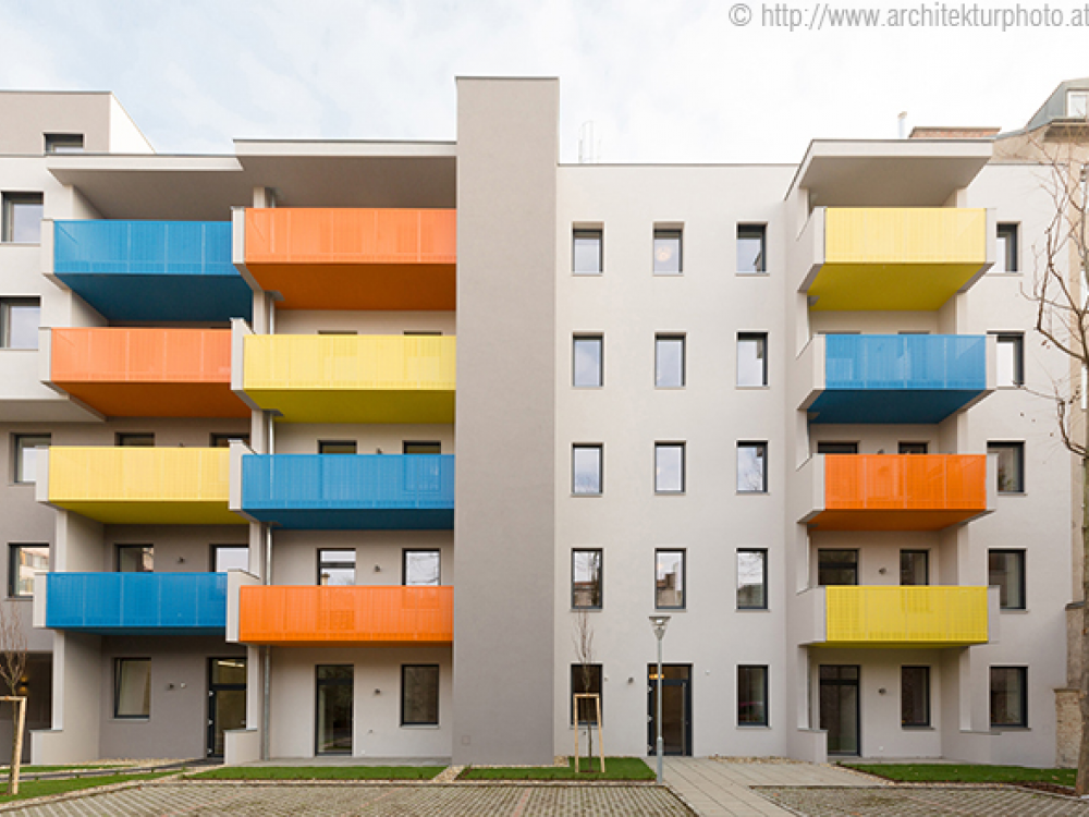 claud architekten Architektur Projekt Wien Humboldgasse Mehrfamilienhaus