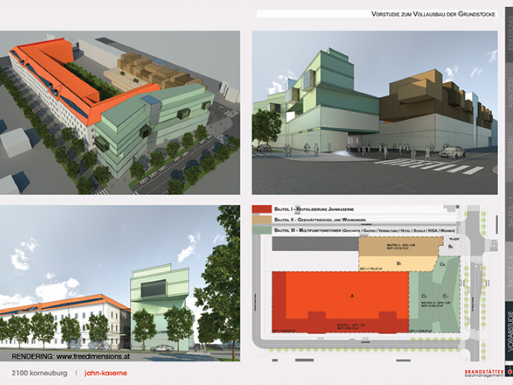 claud architekten Städtebau architektur Projekt Korneuburg städtebauliche Studie