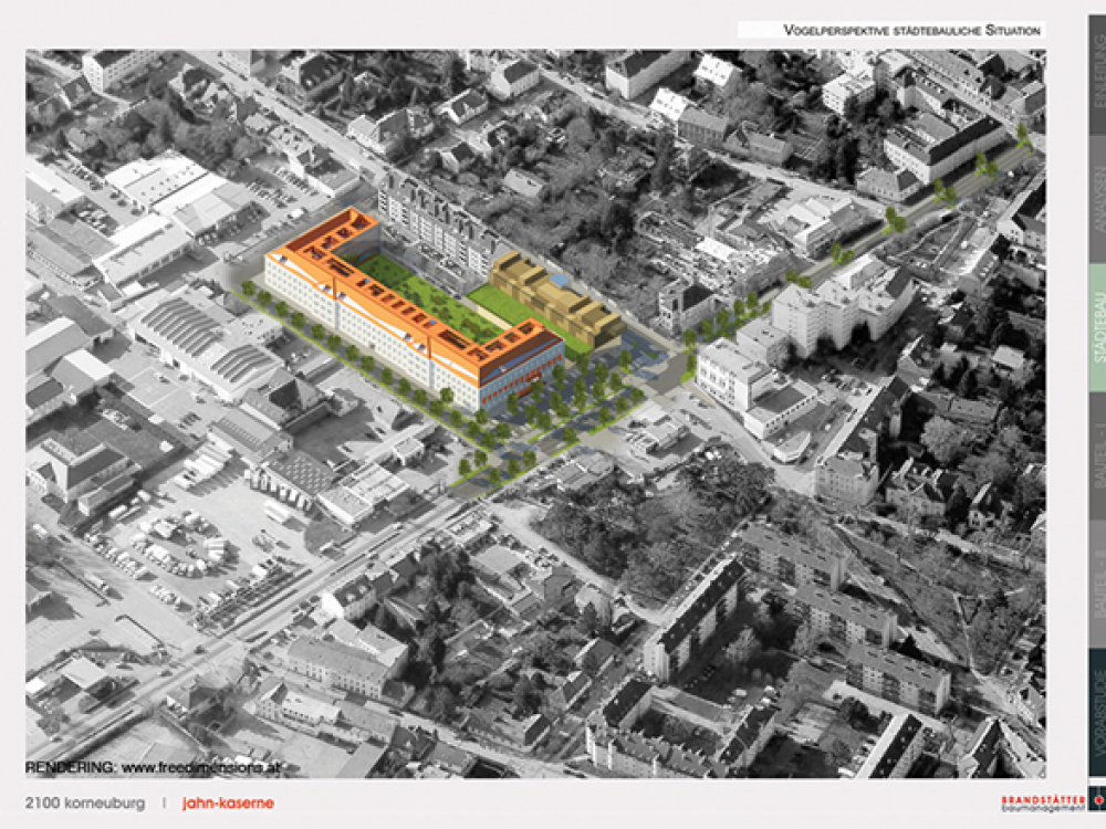 claud architekten Städtebau architektur Projekt Korneuburg städtebauliche Studie