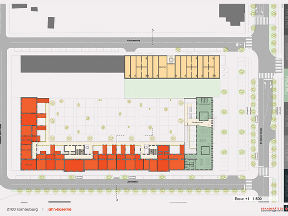 claud architekten Städtebau architektur Projekt Korneuburg städtebauliche Studie