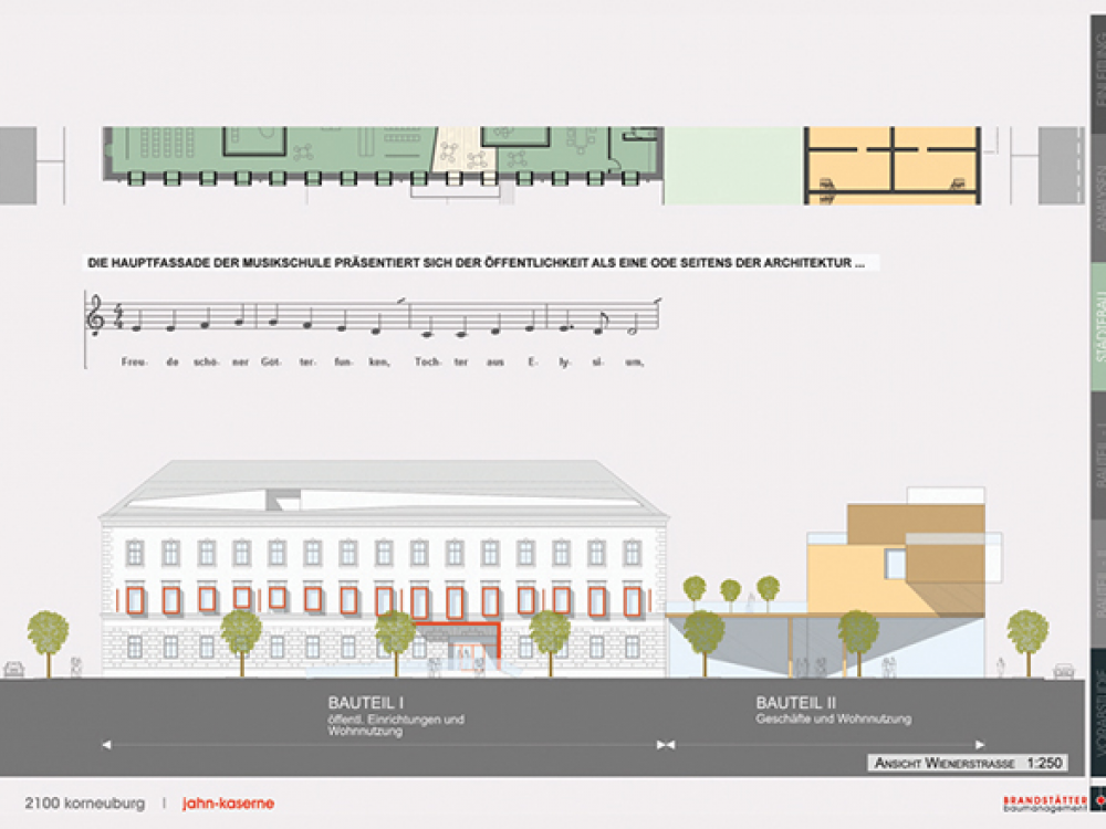 claud architekten Städtebau architektur Projekt Korneuburg städtebauliche Studie