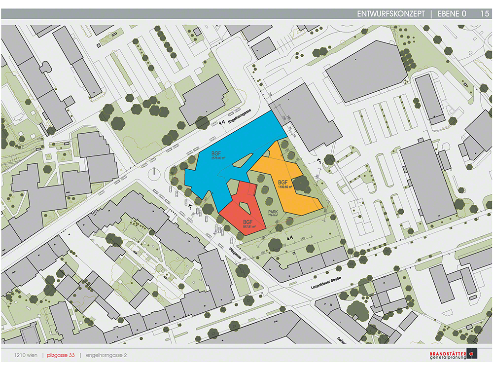 Entwurfskonzept der städtebaulichen Studie Wohn:Gewerbe:Park by CLAUD-Urbanisme